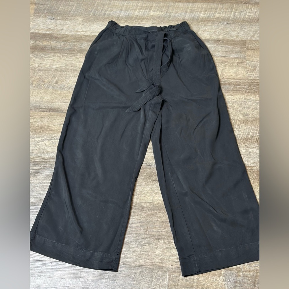 H&M Black Wide-Leg Trousers